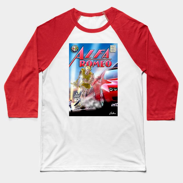 Alfa Romeo Baseball T-Shirt by ArlenSchumer